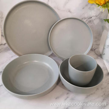 stoneware dinnerware sets with serving pieces